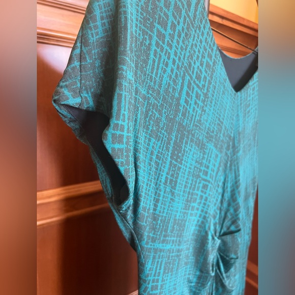 MaxMara Dress Cap Sleeves Emerald Green Size 12 - Picture 10 of 16